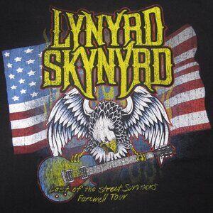 Lynyrd Skynyrd Black Concert T Shirt